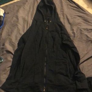 Athleta Long Black Hoodie. Size XL